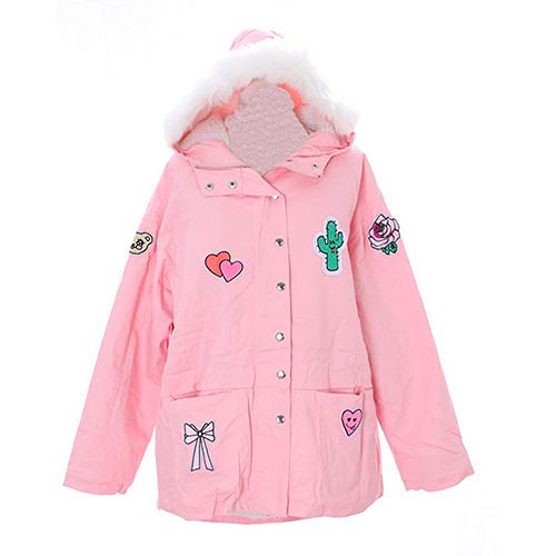 CHAQUETA KAWAII ROSA PARA MUJER