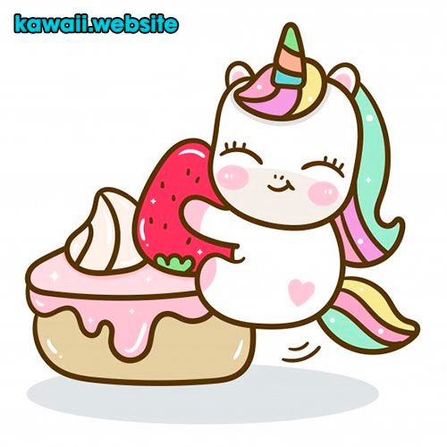 Featured image of post Dibujos Arcoiris Unicornios Kawaii